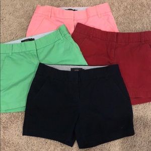 Lot of JCrew chino shorts